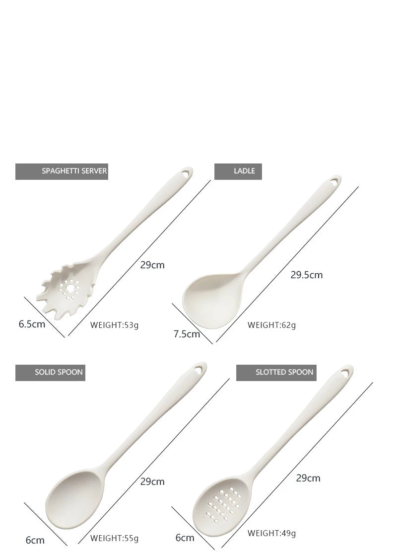 Conjunto de Utensílios de Cozinha em Silicone – 18 Peças